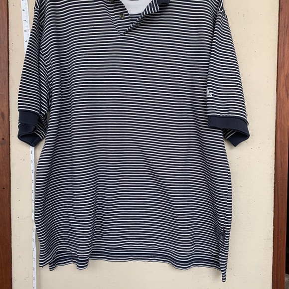 ADIDAS GOLF MENS CLIMATE STRIPED CUFF SPORT SHIRT - Picture 4 of 4